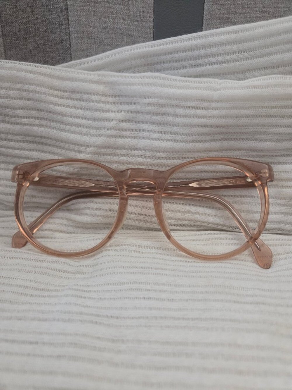 Vintage Hudson Glasses Frames Z-87 52 – 20 145 Plastic Copper Amber Peach